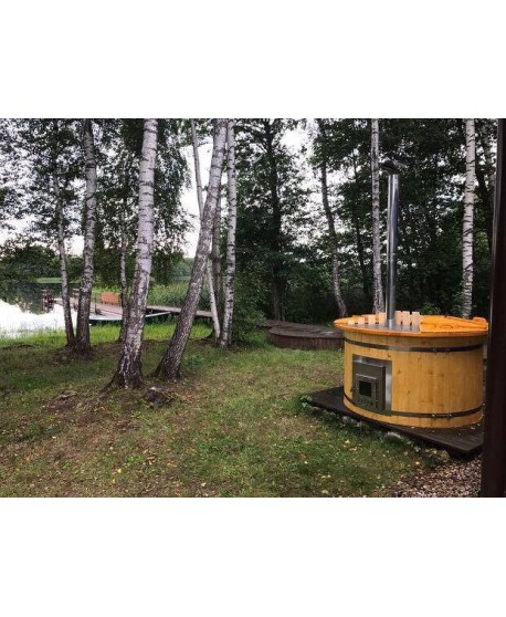 Lauko kubilas su integruota krosnelė 1,6 m Lauko kubilas su integruota krosnelė 1,6 m