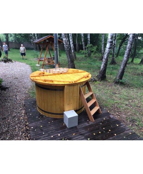 Lauko kubilas su integruota krosnelė 1,6 m Lauko kubilas su integruota krosnelė 1,6 m