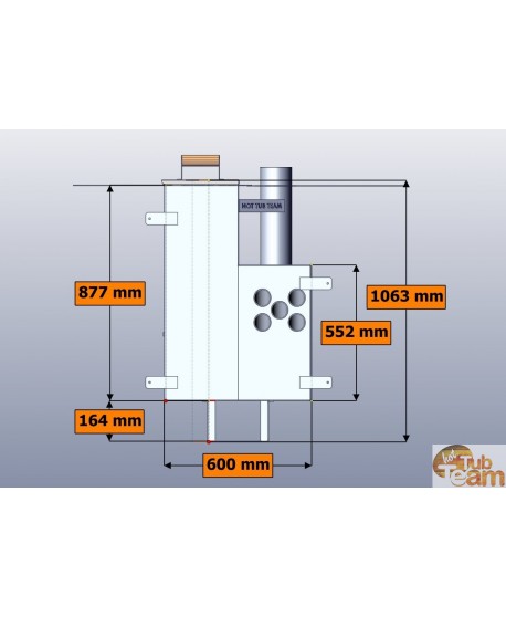 Aliuminė vidinė krosnelė kubilui KL al-60 Aliuminė vidinė krosnelė kubilui KL al-60